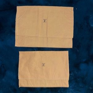 Authentic Louis Vuitton vintage dust bags bundle of two